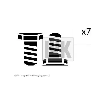 Setrvačník motoru Šrouby setrvačníku 7ks Iveco DAILY IV Krabice - LUK