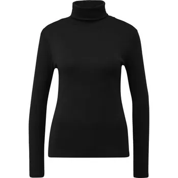 Dámské tričko Dámské tričko s dlouhým rukávem s.Oliver RL T-SHIRT LS NOOS 36 Černá