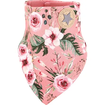 Nákrčník Little Angel Šátek na krk podšitý Outlast® - květy/starorůžová Velikost: UNI