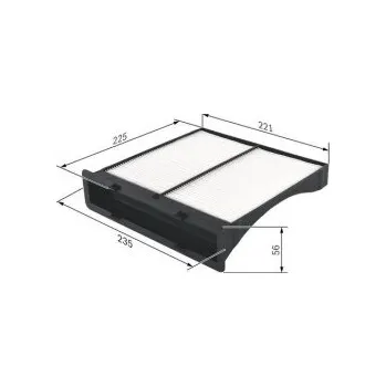 Kabinový filtr Kabinový filtr Subaru LEVORG Bosch - 1.6AWD