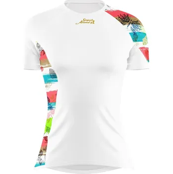 Dámské funkční triko krátký rukáv BUTTERFLY bílá Bamboo Ultra