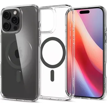Pouzdro na mobilní telefon Odolnější pouzdro SPIGEN Ultra Hybrid Mag s MagSafe - Apple iPhone 16 Pro - Graphite (SPIGEN Ultra Hybrid Mag case for iPhone 16 Pro - Graphite)
