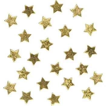 Vánoční dekorace Hvězdičky dřevěné zlaté 2,5 cm, 24 ks