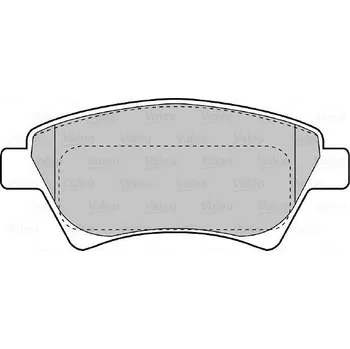 Brzdová destička VALEO Brzdové destičky 598558