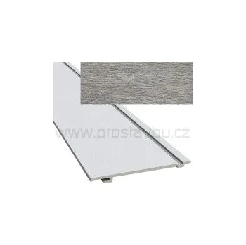 Fasádní obklad - jednoduchá deska KERRAFRONT WOOD Design FS-201 CONNEX - 23 stříbrně šedá (Silver Gr