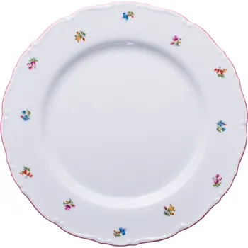 Thun Rulak Zettlitz Mísa mělká, 30 cm, Ophelia, házenka s červeným proužkem, Thun RZ