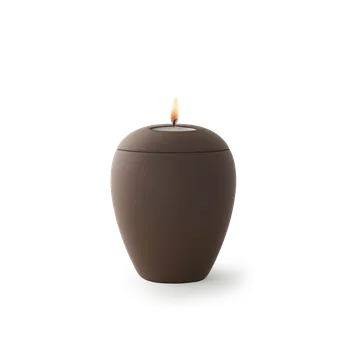 Smuteční dekorace Zvířecí urna Siena se svíčkou - Cafe 0,5l