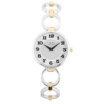 Hodinky JVD Dámské pozlacené šperkové ocelové přehledné hodinky JVD J4200.3 ( )