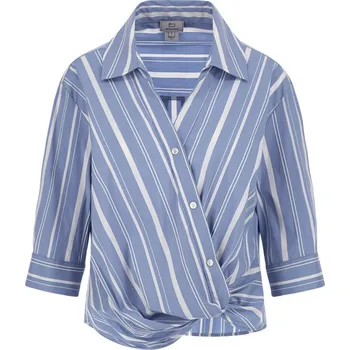 Dámská košile HALENKA WOOLRICH STRIPE POPLIN BLOUSE SEA BREEZE STRIPE