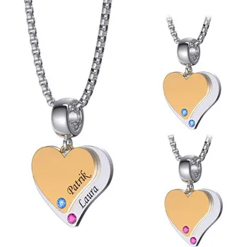 Přívěsek Přívěsek s řetízkem z chirurgické oceli Srdce You and Me Deluxe