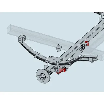 Přívěs Montážní materiál AL-KO pro tlumič k listovým pružinám STARR (1500 kg) / 1 ks