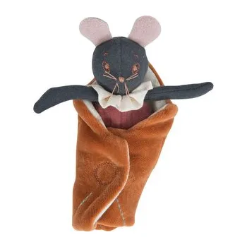 plyšák MOULIN ROTY Malá myška Rose v zavinovačce