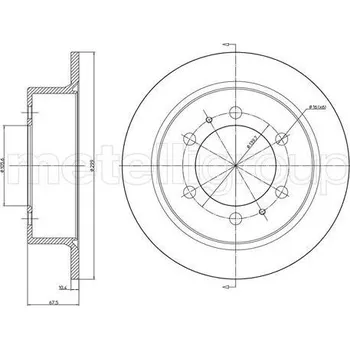 Brzdový kotouč Brzdový kotouč CIFAM 800-1034C
