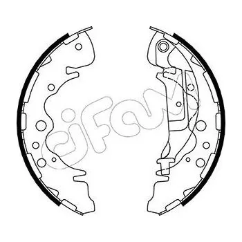 Brzdová čelist Sada brzdových čelistí CIFAM 153-225