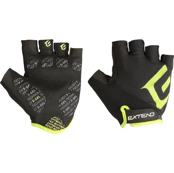 Cyklistické rukavice Extend GRISP černo-limetkové S (Rukavice pánské Extend GRISP black-lime S)