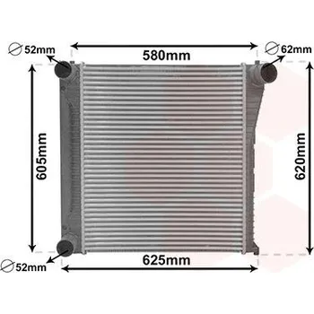 Turbodmychadlo chladič turba VAN WEZEL 02014708