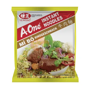 AONE Instantní hovězí nudlová polévka 85g