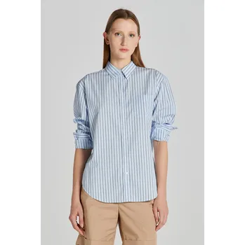 Dámská košile KOŠILE GANT REL STRIPED POPLIN SHIRT COLLEGE BLUE