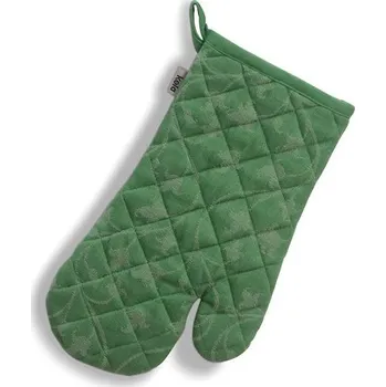 Chňapka Chňapka KELA rukavice do trouby Cora 100% bavlna světle zelená/zelený vzor, 31 x 18 cm KL-12817