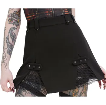 Dámská sukně sukně dámská KILLSTAR - Wrong Way Home - Black - XL