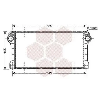 Turbodmychadlo chladič turba VAN WEZEL 53004565