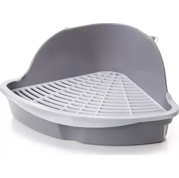 Toaleta pro hlodavce JK ANIMALS Rohová toaleta pro králíky a morčata 25 x 25 x 34 cm