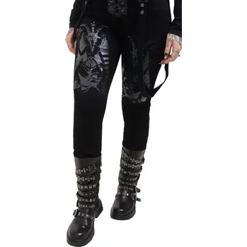 Dámské kalhoty kalhoty dámské KILLSTAR - Baphster - Black - XS