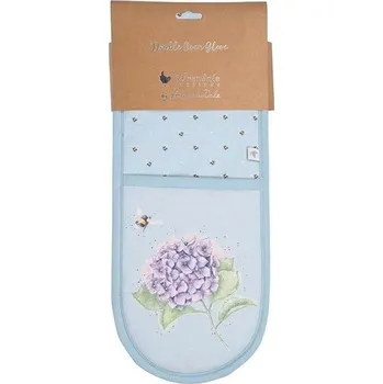 Chňapka Dvojitá kuchyňská chňapka "Busy Bee" – hortenzie a včelka