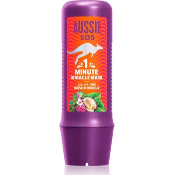 Vlasová regenerace Aussie 1 Minute Miracle Repair Rescue intenzivně vyživující maska pro suché a poškozené vlasy 250 ml