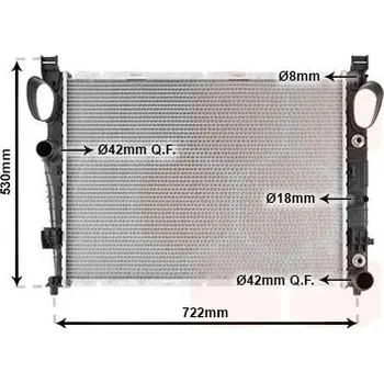Motor automobilu Chladič, chlazení motoru VAN WEZEL 30002306