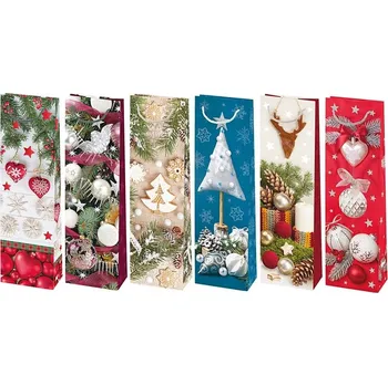 Dárková taška Dárková taška vánoční T12 27, 12x40x9cm