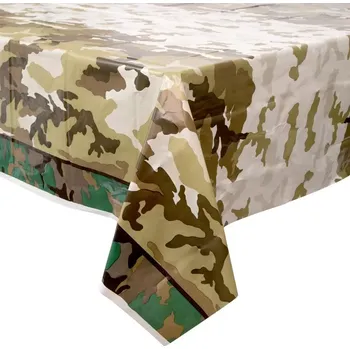 Jednorázový ubrus Plastový party ubrus Army 137x213 cm