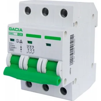 Jistič Nadproudový jistič VCX/GACIA B20 3 FAZY