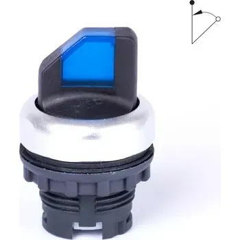 tlačítko Noark 105521 Ex9P1 SSI b Hlavice přepínače dvoupolohová, bez aretace, prosvětlená, modrá (Noark 105521 Ex9P1 SSI b)