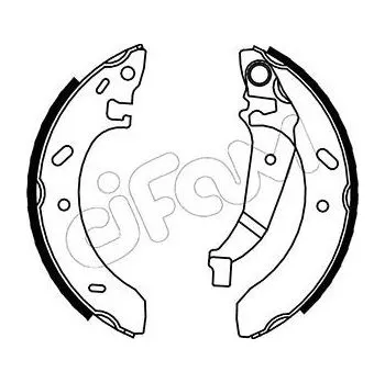 Auto-moto Sada brzdových čelistí CIFAM 153-030