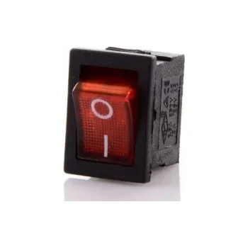 vypínač Spínač Mk1011 Illuminated Red 230v Rebel 18034