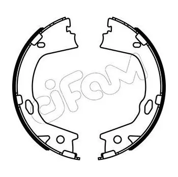 Lanko parkovací brzdy Sada brzdových čelistí, parkovací brzda CIFAM 153-499