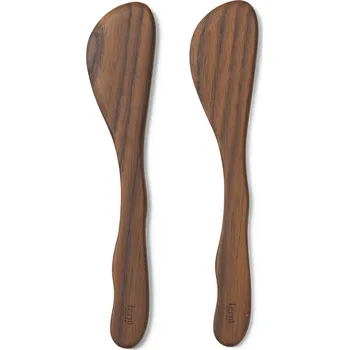 Příbor Ferm Living, Roztírací nože Cairn tmavě hnědé 2 ks - Formadore