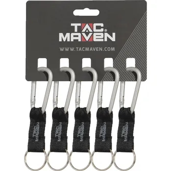 Karabina Tac Maven Carabiner s popruhem 6mm - Silver