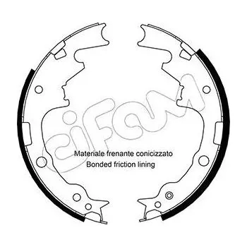 Brzdová čelist Sada brzdových čelistí CIFAM 153-357