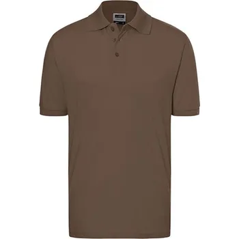 Pánské tričko James&amp;Nicholson Unisex polokošile JN070 Brown S