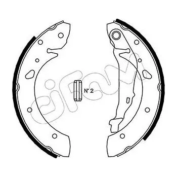 Auto-moto Sada brzdových čelistí CIFAM 153-430