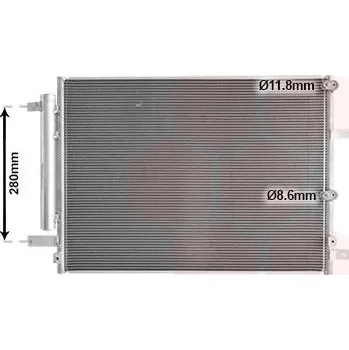 Výparník klimatizace Kondenzátor, klimatizace VAN WEZEL 21015701