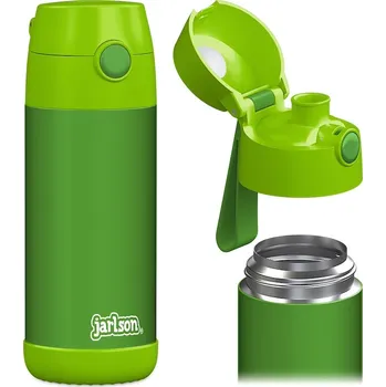 Termoska Dětská nerezová termoláhev na pití JARLSON MALI Zelená 350 ml