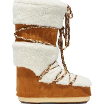 Dámská móda Dámské sněhule Moon Boot Icon Shearling-MA03 Whisky/Off White