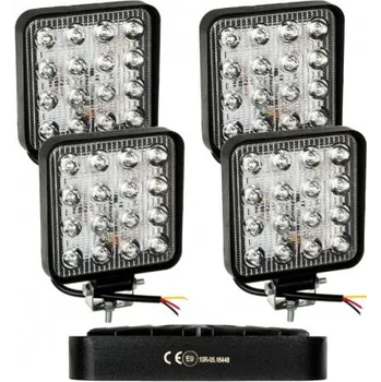 Pracovní světlo Pracovní světlo halogenová led reflektor 16 led12v 24v 4 kusy MZR 72681