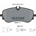 Sada brzdových destiček, kotoučová brzda TEXTAR 2280201