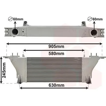 Turbodmychadlo chladič turba VAN WEZEL 13014708