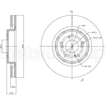 Auto-moto Brzdový kotouč CIFAM 800-1829C