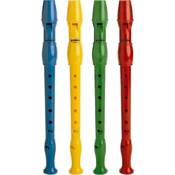 Zobcová flétna Školní zobcová flétna Goldon plastová barokní žlutá